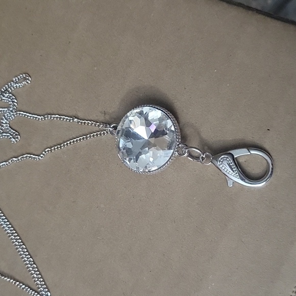 Paparazzi Elegant Silvwr With White Lanyard - Picture 3 of 3